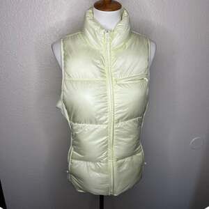 Fabletics Quilted Ultra Light Yellow Puffer Vest